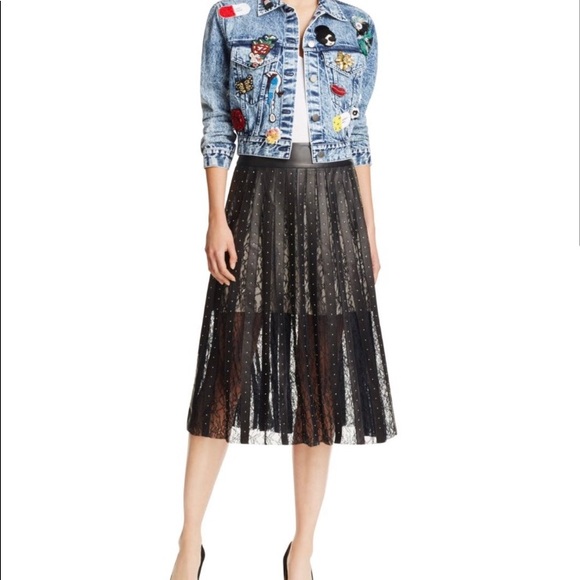 Alice + Olivia cropped boyfriend jeans jacket - Picture 3 of 7
